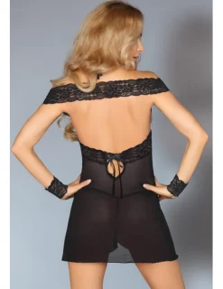 Afica Shirt, Panty & Cuffs schwarz