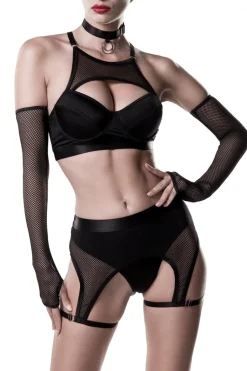 All in One Set mit Halsband und Handschuhe