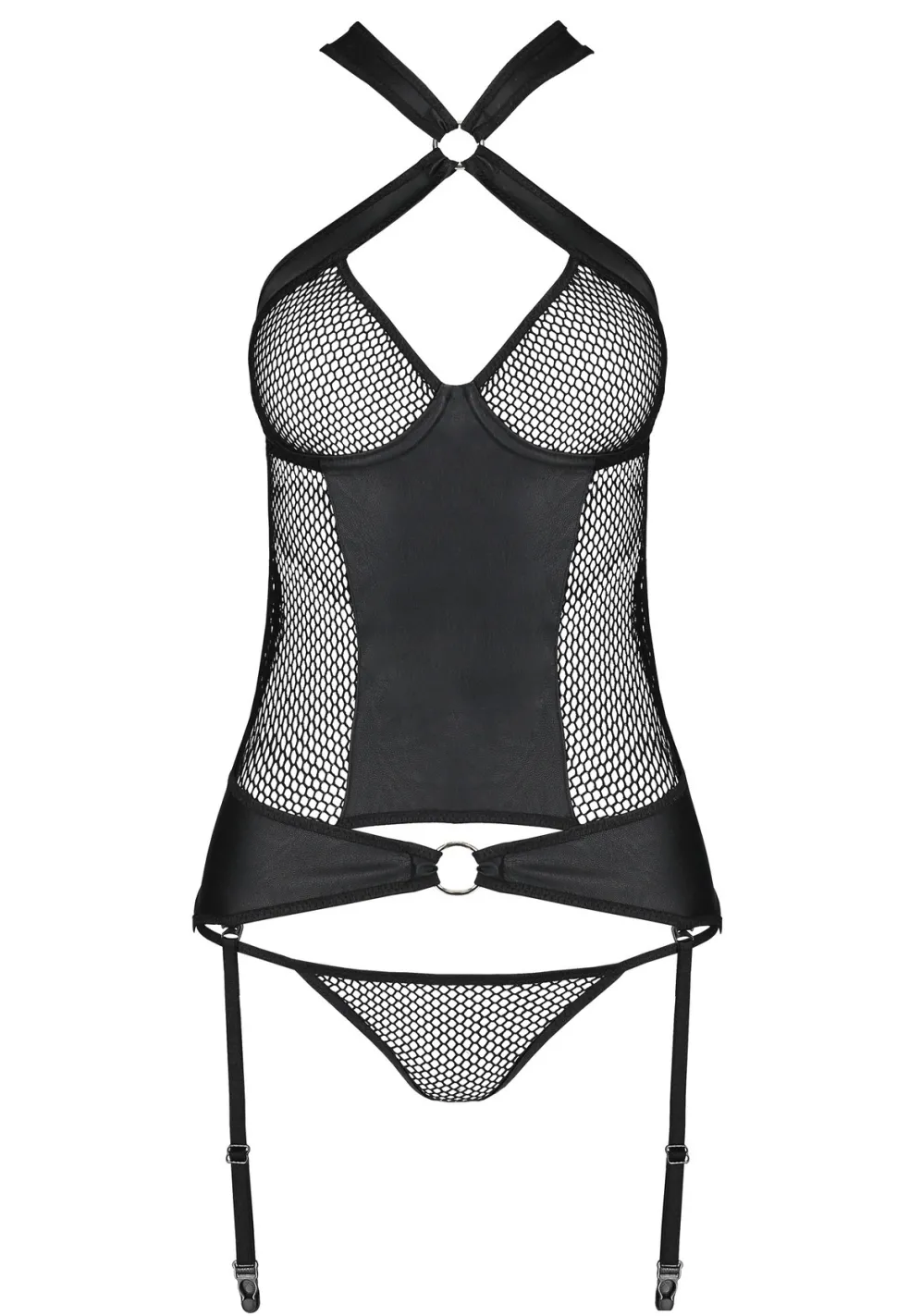 Amanda Corsage & String schwarz