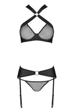 Amanda 3-tlg. Straps Set schwarz