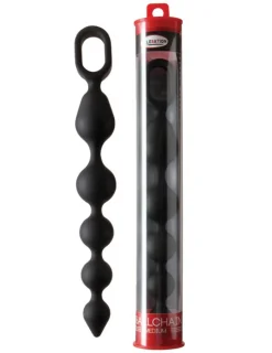 Ballchain medium schwarz Analkette