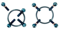 Blue Moon Edelstahl-Nippelklemmen Sexspielzeug BDSM Bondage