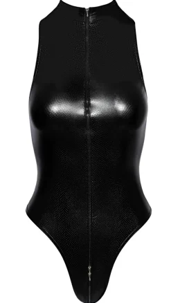 Bodie aus Wetlook in Schlangenhaut-Optik mit Reißverschluss
