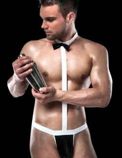 Body für Männer mit Fliege