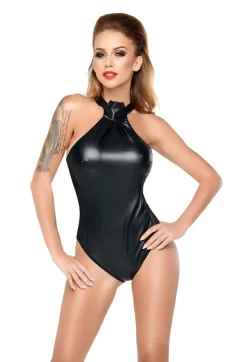 Body lederähnlichem grobmaschigem Netz