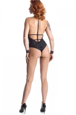 Body mit dreieckigem Dekolleté und freiliegendem Rücken
