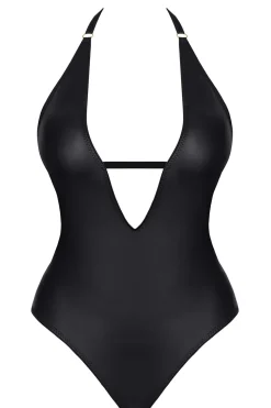 Body mit dreieckigem Dekolleté und freiliegendem Rücken