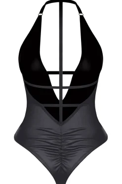 Body mit dreieckigem Dekolleté und freiliegendem Rücken