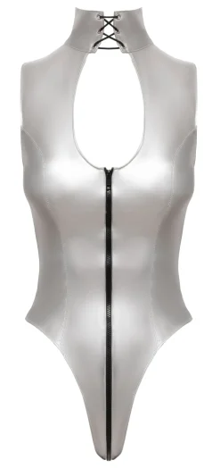 Body mit Schnürung und Reißverschluss