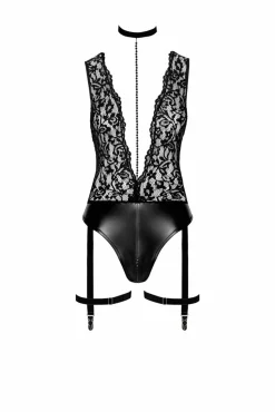 Body mit tiefem Ausschnitt und Kette