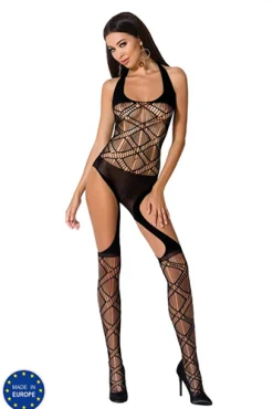 Bodystocking Dehnbar Netz-Material Universalgröße