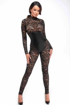 Bodystocking mit Unterbrust Corsage
