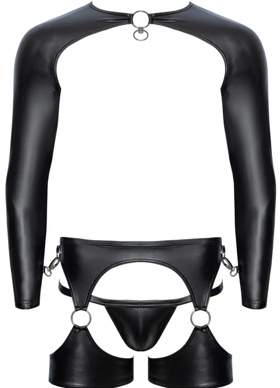 Bondage Set im Mattlook aus dehnbarem Material