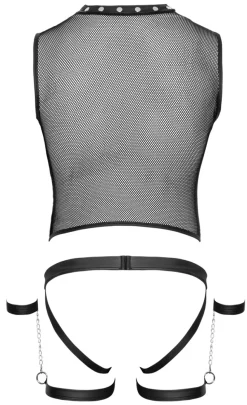 Bondage Set mit Harness und Jockstrap aus dehnbarem Material