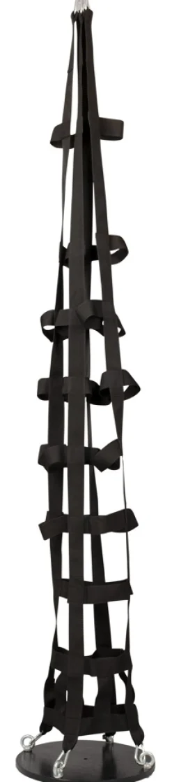 Bondage-Käfig zum Aufhängen aus reißfesten Textilgurten und robuster Stehplatte