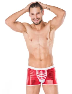 Boxershorts MC/9091 rot/weiß