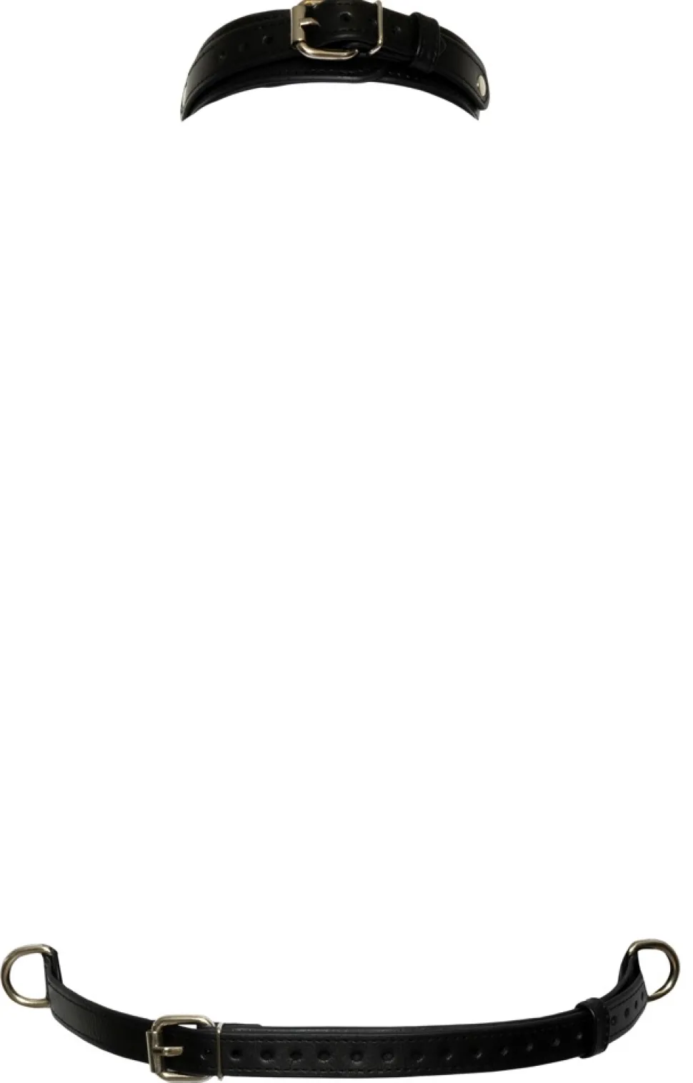 Brust-Harness in Lederoptik mit Ringen