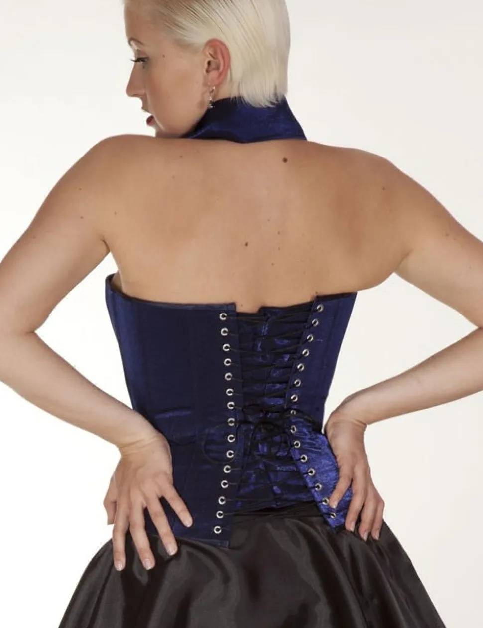 Brust-Korsett Eka (glanz) blau