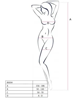 BS034w Bodystocking weiss