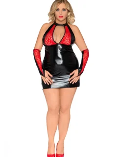 Chemise Z/5009 schwarz/rot