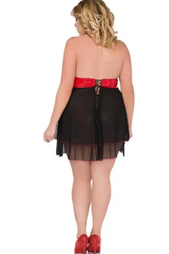 Chemise Z/5026 schwarz/rot