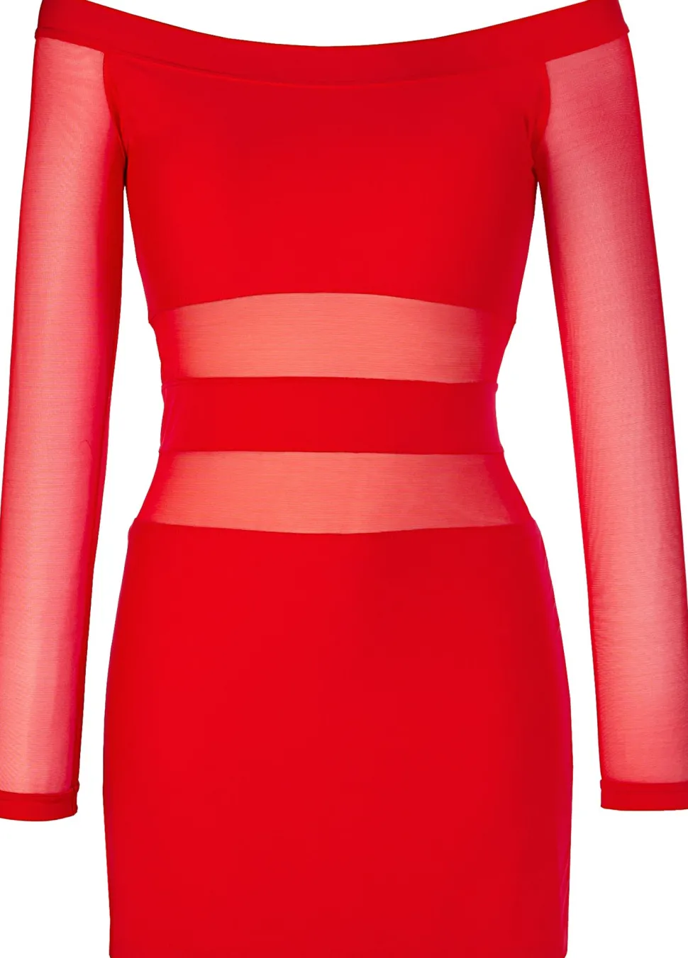 Club langärmliges Kleidchen V-9299 red