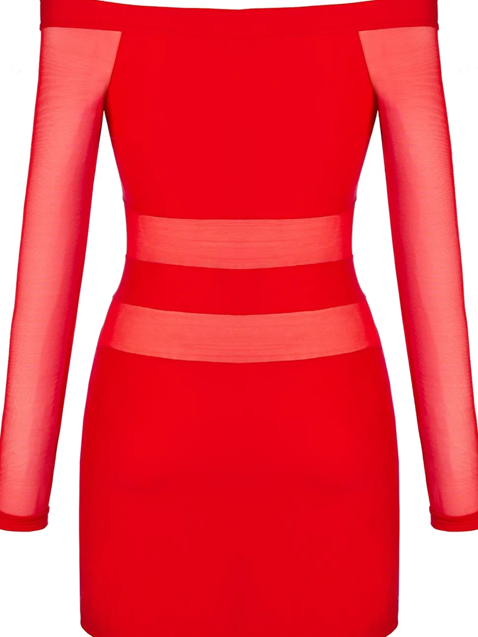 Club langärmliges Kleidchen V-9299 red