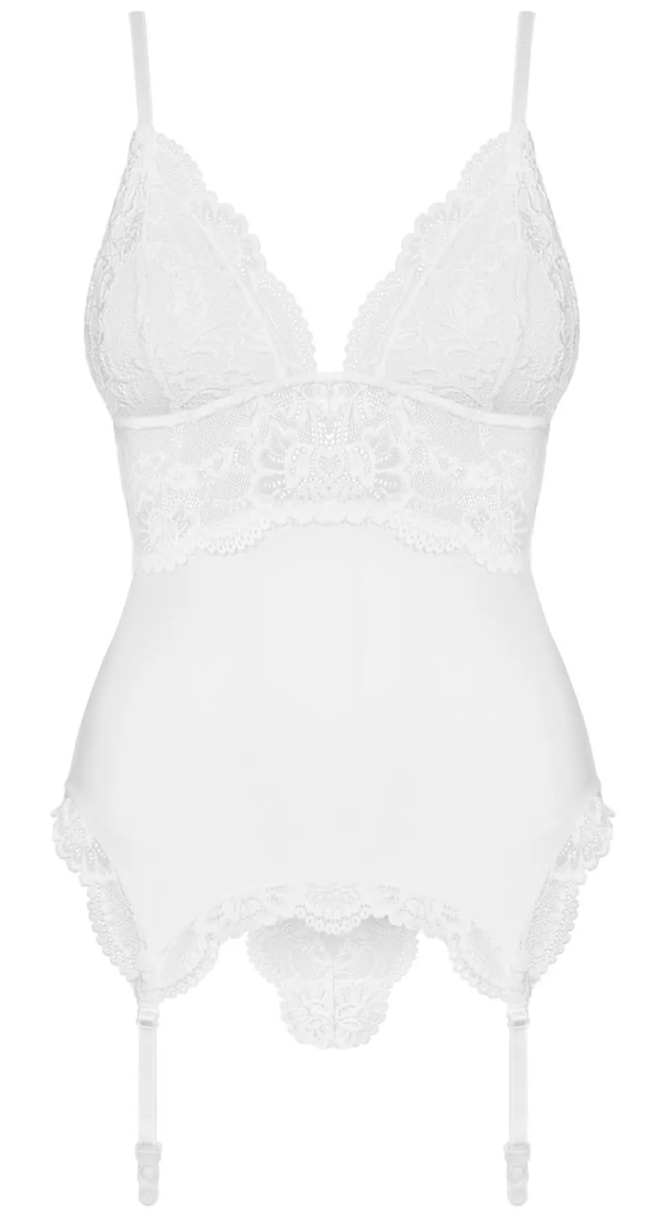 810-COR Korsett & String weiß