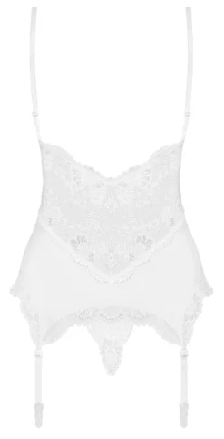 810-COR Korsett & String weiß