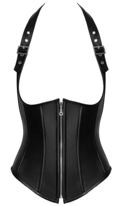 Corsage aus feinem Leder mit Schnürrung