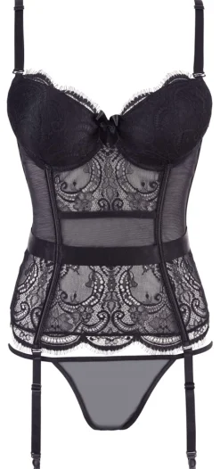 Corsage und String schwarz