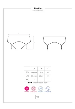 Darkie Strapshalter schwarz