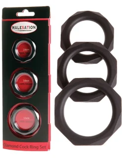 Diamond Cock Ring Set