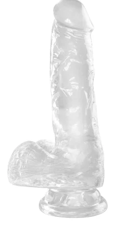 Durchsichtiger Dildo 15cm mit Saugfuß
