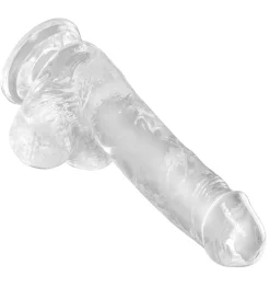 Durchsichtiger Dildo 15cm mit Saugfuß