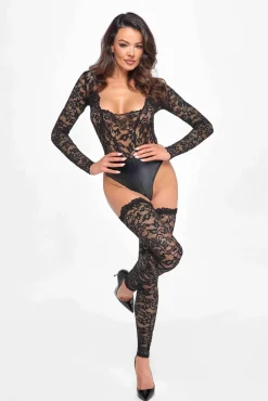 Edler Body aus Spitze mit Wetlook