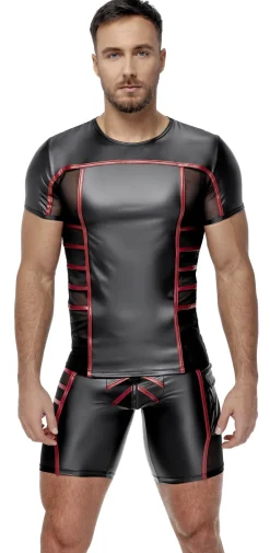 Edles Mattlook Shirt mit Feinnetz im Slim-Fit