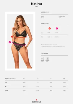 elegantes BH Set aus weichem Material im edlen Desing