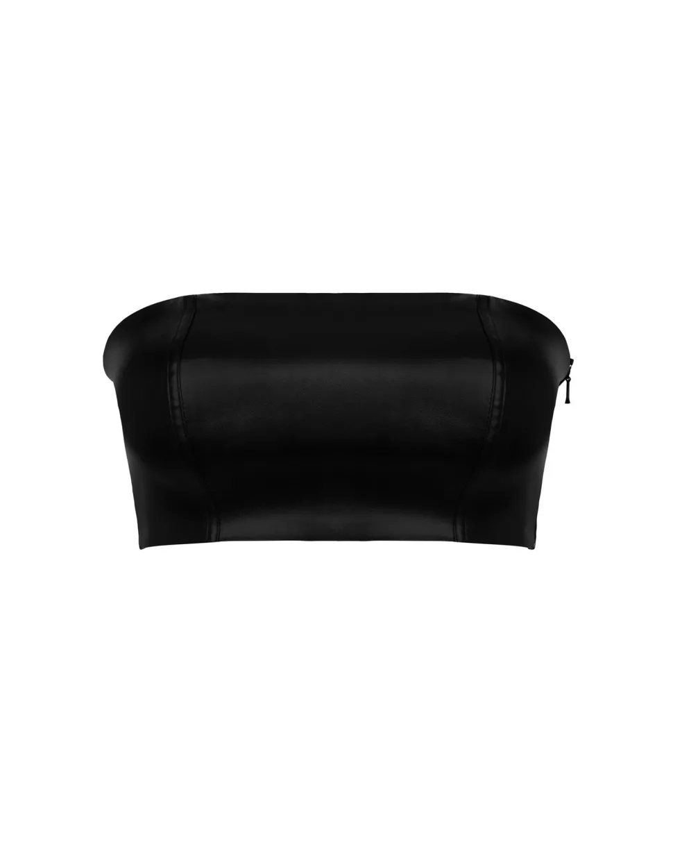 elegantes Wetlook Top aus weichem und dehnbarem Material