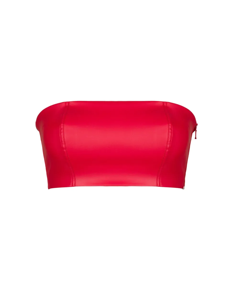 elegantes Wetlook Top aus weichem und dehnbarem Material