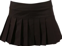 Faltenminirock schwarz