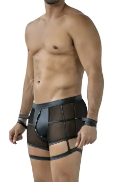 Fesselnde Short mit Netzmaterial