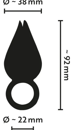 Fingervibrator Flutter Effect Finger schwarz