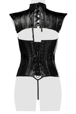 Formende Corsage mit Schulterteil schwarz 15307