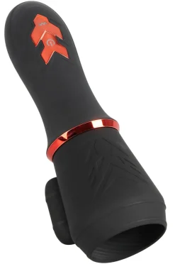 Glans Masturbator mit 2 Motoren schwarz