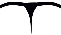 Glitzer String schwarz