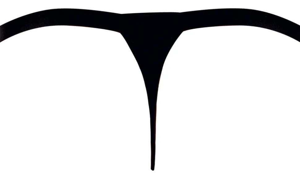 Glitzer String schwarz