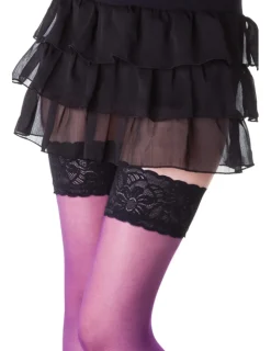 halterlose Strümpfe Barbara schwarz