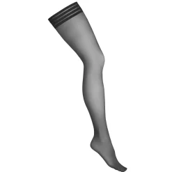 Halterlose Strümpfe mit breitem Rand Feinstrümpfe selbsttragend