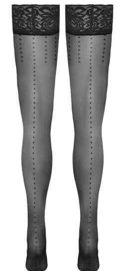 Halterlose Strümpfe mit Pünktchen